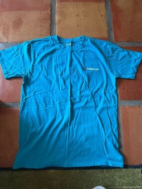 Magellan Outdoors Men's Teal Crew Neck Jeep T-Shirt